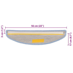 Selbstklebende Stufenmatten Sisal-Optik Blau, 30er Set