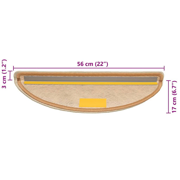 Sisal Stufenmatten Selbstklebend, 30er Set