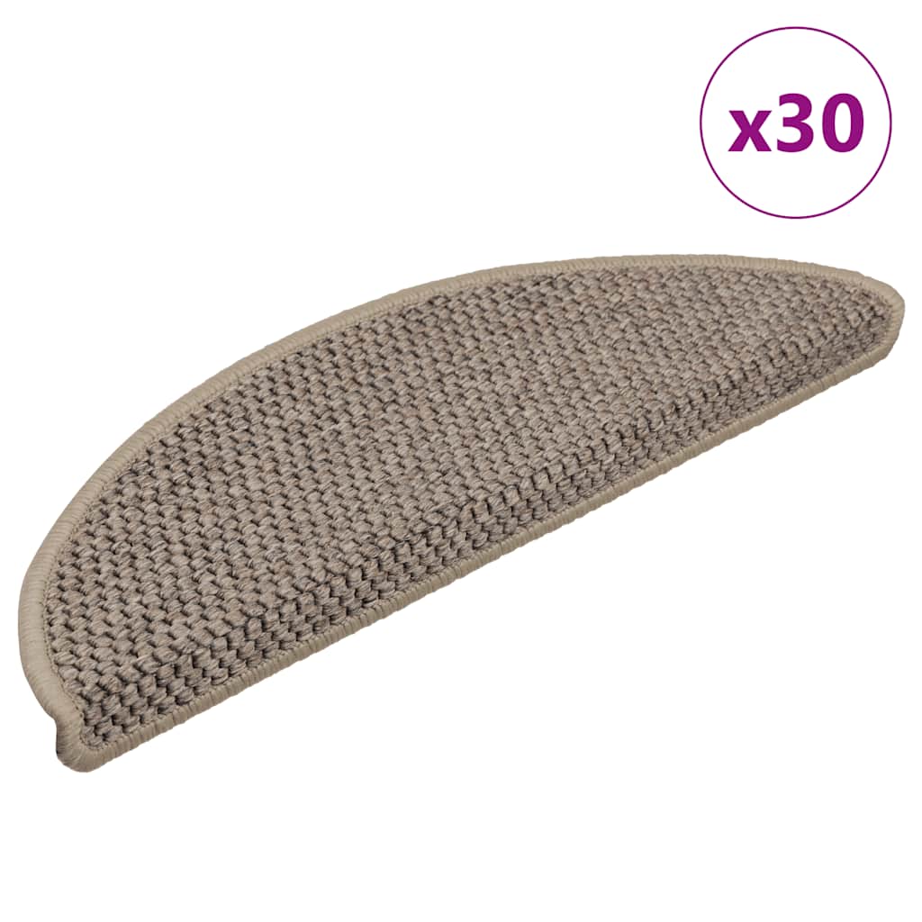 Sisal Treppenmatten Selbstklebend, 30er Set