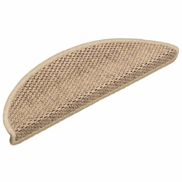 Selbstklebende Stufenmatten Sisal-Optik Sand, 30er Set