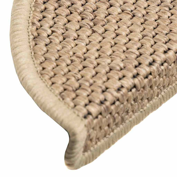 Selbstklebende Stufenmatten Sisal-Optik Sand, 30er Set