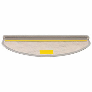 Selbstklebende Stufenmatten Sisal-Optik Silber 30er Set