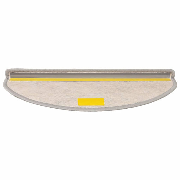 Selbstklebende Stufenmatten Sisal-Optik Silber 30er Set