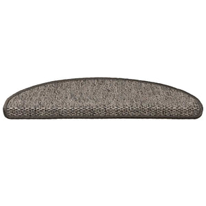 Selbstklebende Stufenmatten Sisal-Optik Grau-Beige, 30 Stk.