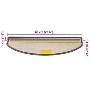 Selbstklebende Stufenmatten Sisal-Optik Grau-Beige, 30 Stk.