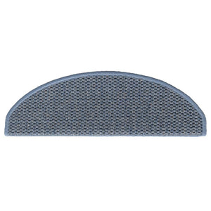 Selbstklebende Stufenmatten Sisal-Optik, 30er-Set, Blau