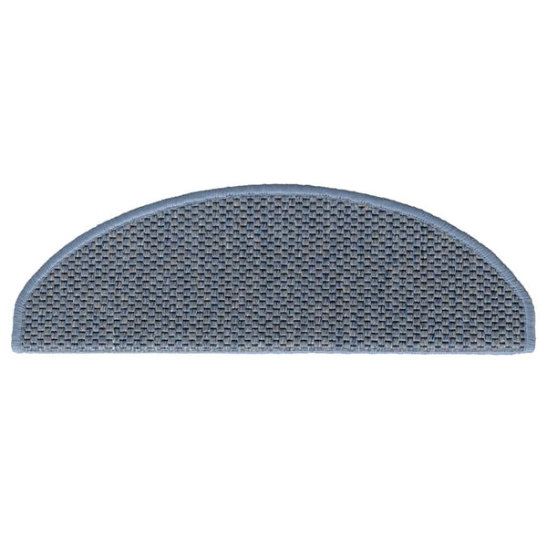 Selbstklebende Stufenmatten Sisal-Optik, 30er-Set, Blau