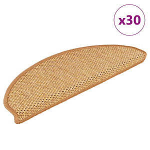 Sisal Treppenmatten Selbstklebend, 30er Set
