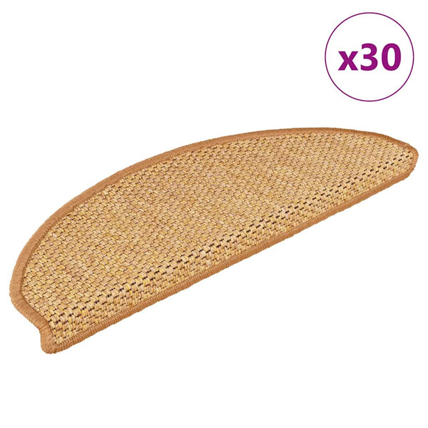 Sisal Treppenmatten Selbstklebend, 30er Set