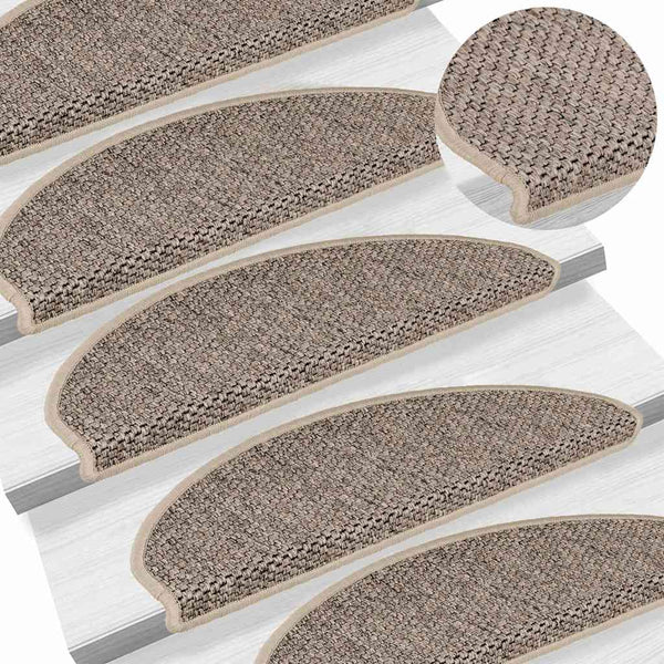 Selbstklebende Stufenmatten Sisal-Optik, 30er-Set