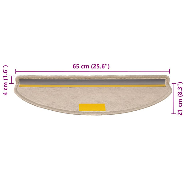 Selbstklebende Stufenmatten Sisal-Optik, 30er-Set