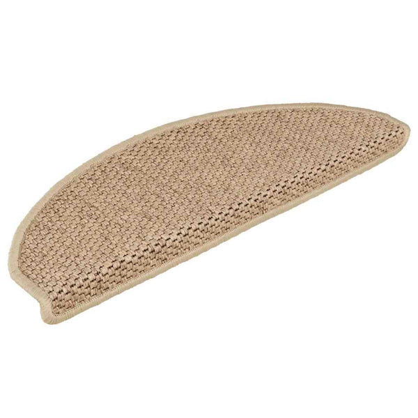Selbstklebende Stufenmatten Sisal-Optik Sand, 30er Set