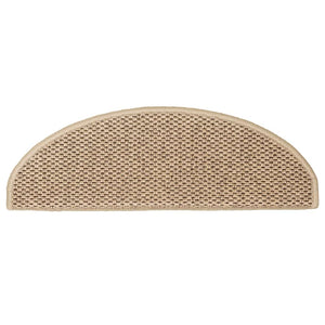 Selbstklebende Stufenmatten Sisal-Optik Sand, 30er Set