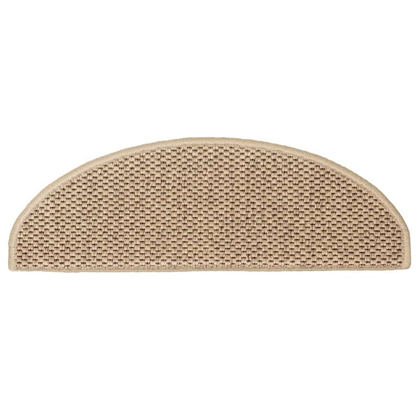 Selbstklebende Stufenmatten Sisal-Optik Sand, 30er Set