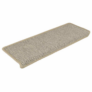 Selbstklebende Stufenmatten Sisal-Optik Hellgrün, 30er Set