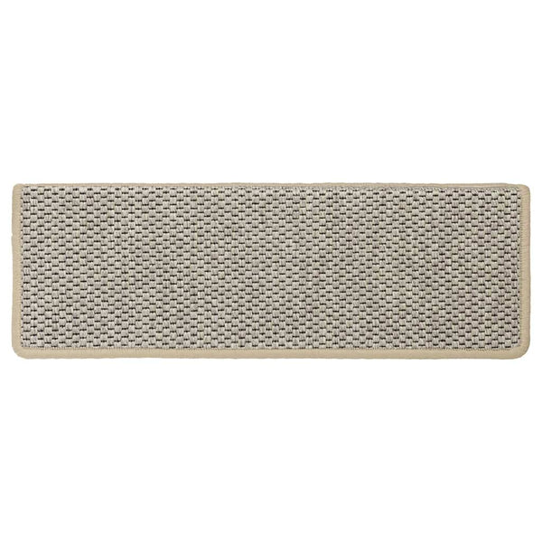 Selbstklebende Stufenmatten Sisal-Optik Hellgrün, 30er Set