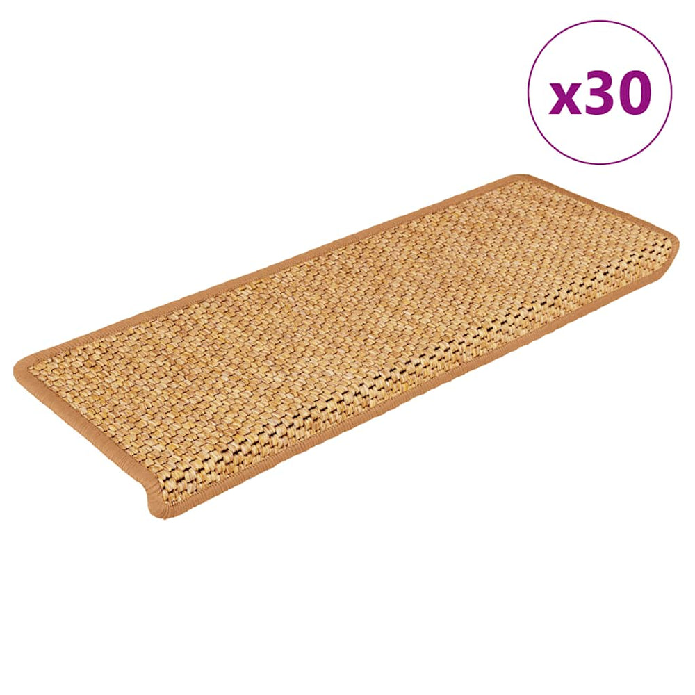 Selbstklebende Stufenmatten Sisal-Optik, 30er Set