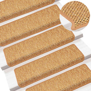 Selbstklebende Stufenmatten Sisal-Optik, 30er Set