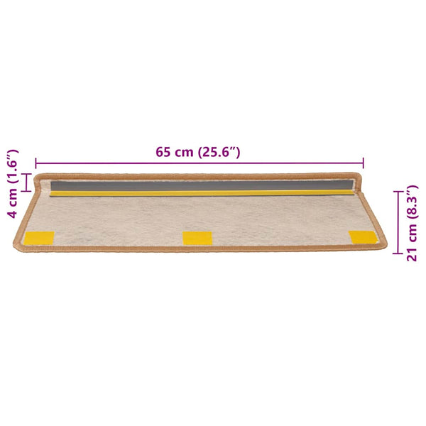 Selbstklebende Stufenmatten Sisal-Optik, 30er Set