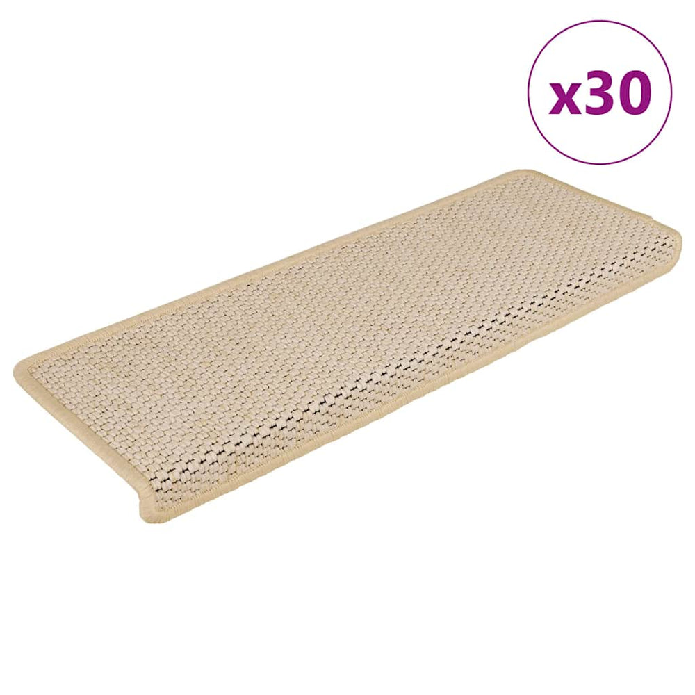 Selbstklebende Stufenmatten Sisal-Optik, 30er Set