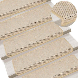 Selbstklebende Stufenmatten Sisal-Optik, 30er Set