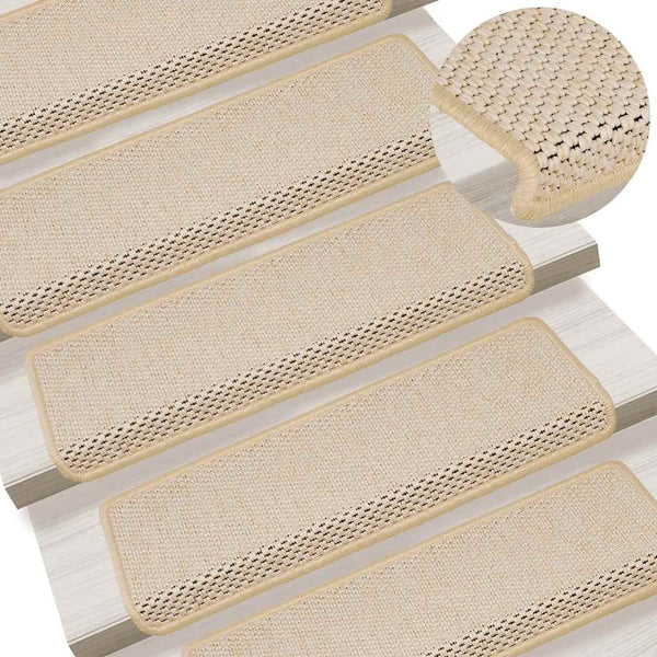 Selbstklebende Stufenmatten Sisal-Optik, 30er Set