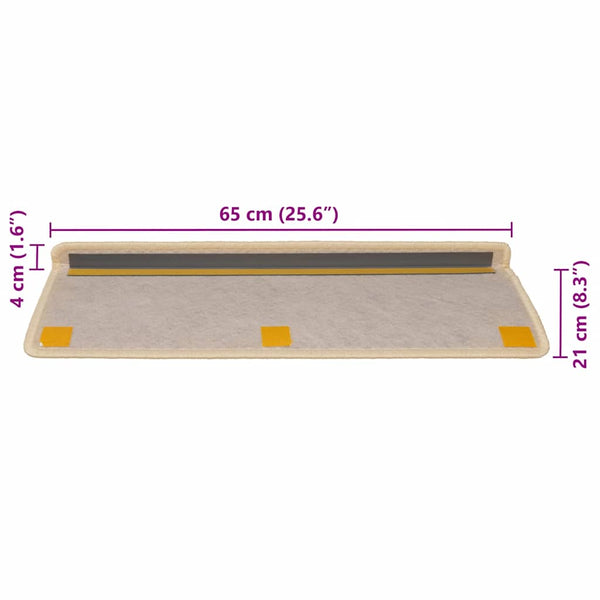 Selbstklebende Stufenmatten Sisal-Optik, 30er Set