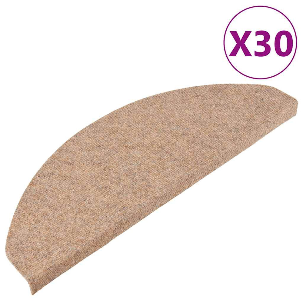 Selbstklebende Stufenmatten, 30er Set Beige