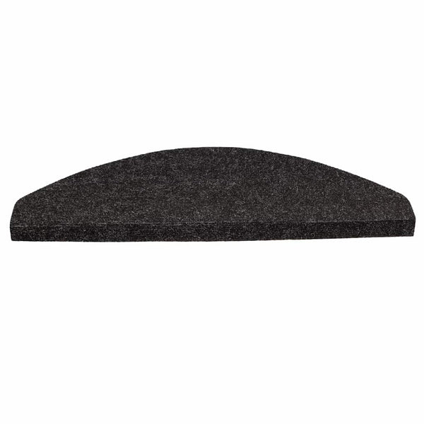 Selbstklebende Stufenmatten, 30 Stk. Schwarz 56x17 cm