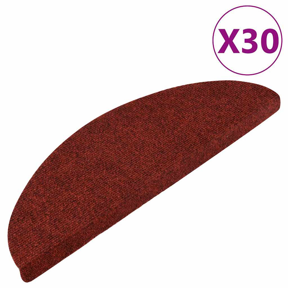 Selbstklebende Stufenmatten Rot, 30er Set