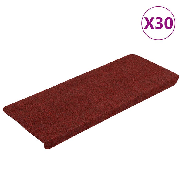 Selbstklebende Stufenmatten, 30er Set, Rot