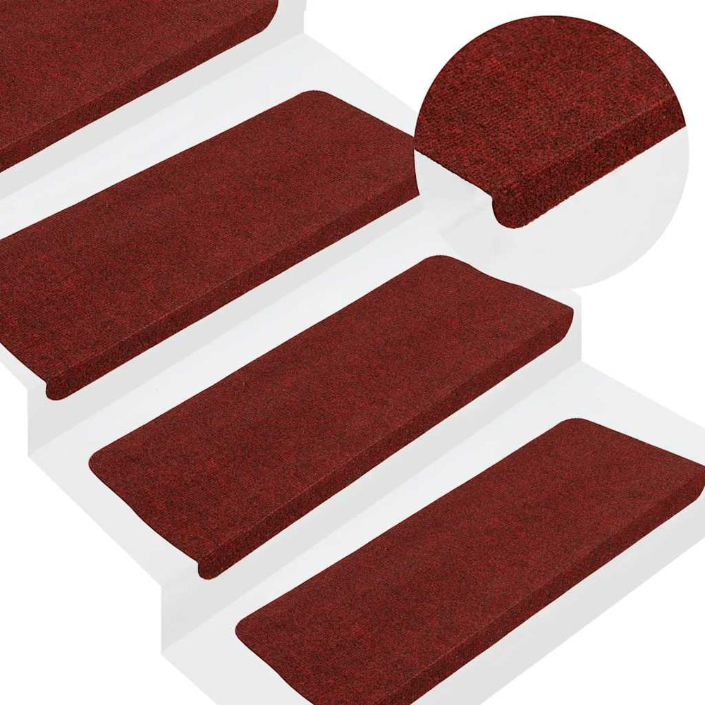 Selbstklebende Stufenmatten, 30er Set, Rot