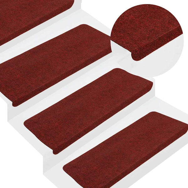 Selbstklebende Stufenmatten, 30er Set, Rot
