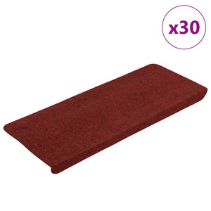 Selbstklebende Stufenmatten Rot, 30er Set