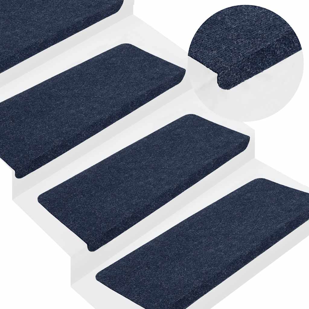 Selbstklebende Stufenmatten, 30er Set, Blau