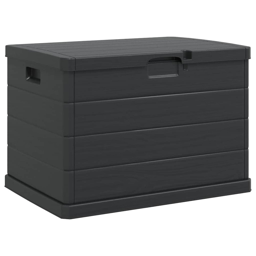 Garten Lagerbox Anthrazit Kunststoff 77,5 cm