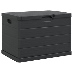 Garten Lagerbox Anthrazit Kunststoff 77,5 cm