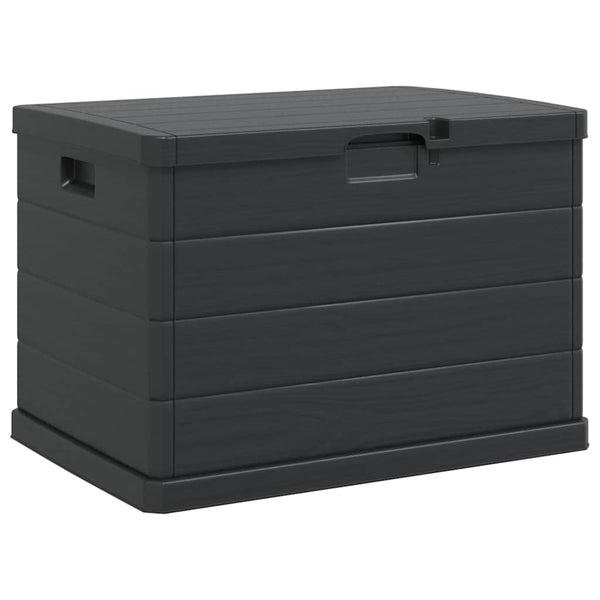 Garten Lagerbox Anthrazit Kunststoff 77,5 cm