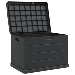 Garten Lagerbox Anthrazit Kunststoff 77,5 cm