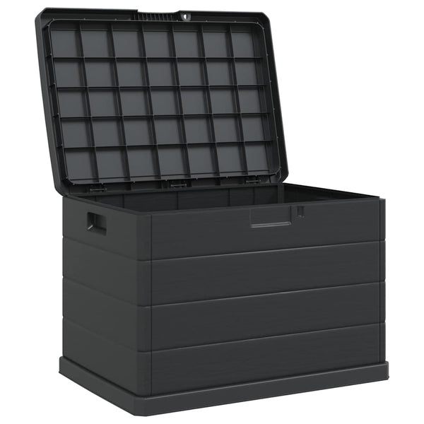 Garten Lagerbox Anthrazit Kunststoff 77,5 cm
