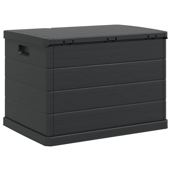 Garten Lagerbox Anthrazit Kunststoff 77,5 cm