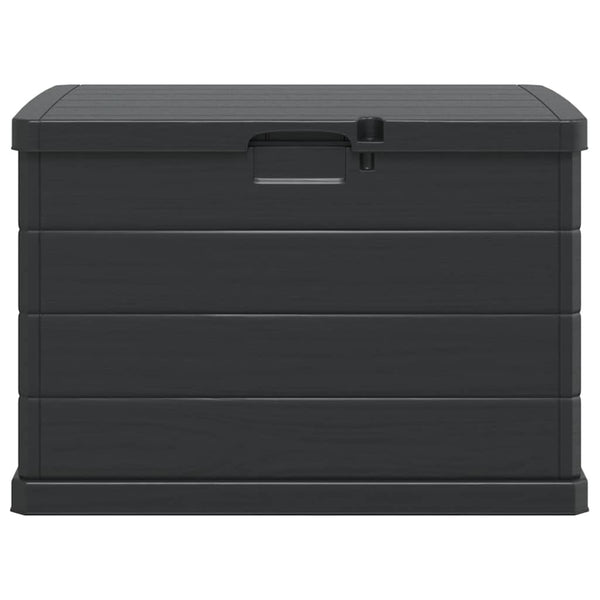 Garten Lagerbox Anthrazit Kunststoff 77,5 cm