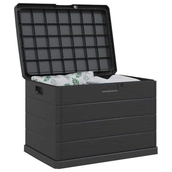 Garten Lagerbox Anthrazit Kunststoff 77,5 cm