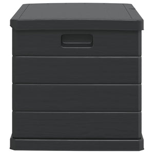 Garten Lagerbox Anthrazit Kunststoff 77,5 cm