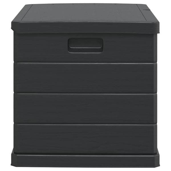Garten Lagerbox Anthrazit Kunststoff 77,5 cm