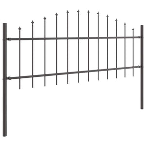 Gartenzaun Woerden, 5er-Set, Grau