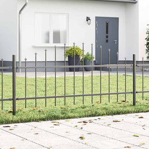 Gartenzaun Woerden, 6er Set, Grau