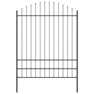 Grauer Gartenzaun 7-teilig, 170x225 cm