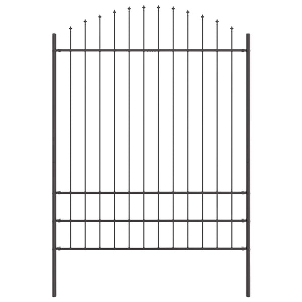 Grauer Gartenzaun 7-teilig, 170x225 cm