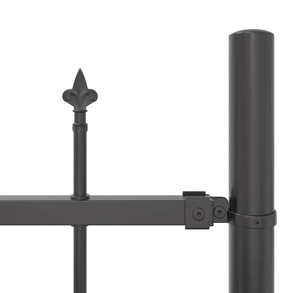 Gartenzaun, 8-teilig, Grau, 170x225 cm
